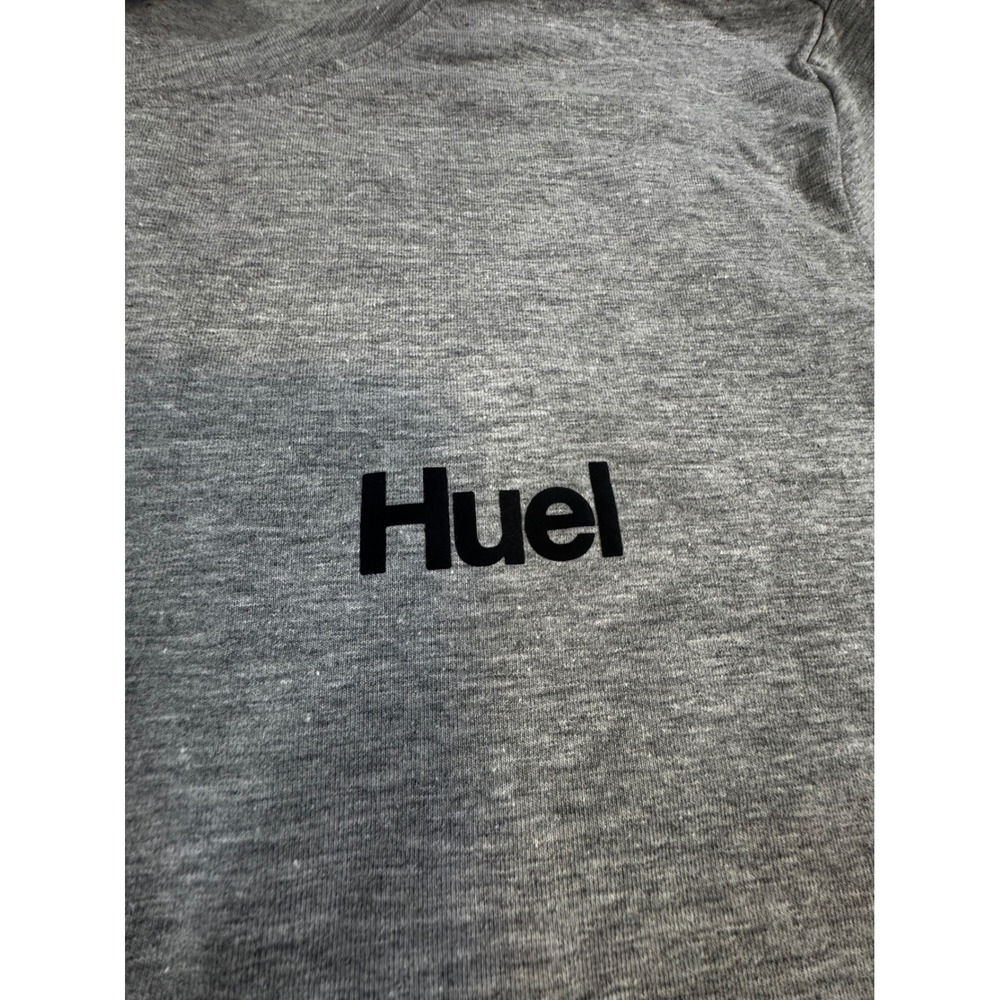 Huel T-Shirt Mens XXL Gray Heather Short Sleeve Logo Graphic Crewneck Tee - Picture 6 of 7